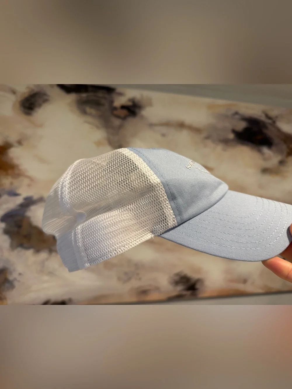 Southern Tide Sky Blue & White Mesh Baseball Cap